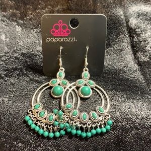 Emerald Green Color Earrings